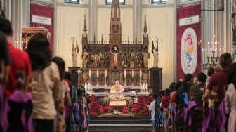 Damainya Misa Natal 2024 di Katedral Jakarta