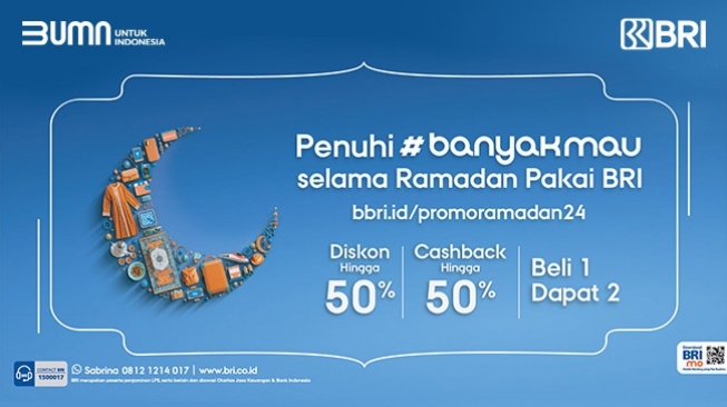 Hadirkan Promo Ramadan, BRI Tebar Diskon Spesial hingga Cashback