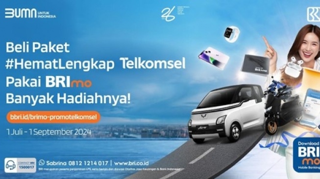 Banjir Hadiah, Beli Paket #HematLengkap Telkomsel via BRImo Bisa Dapat Wuling Air ev